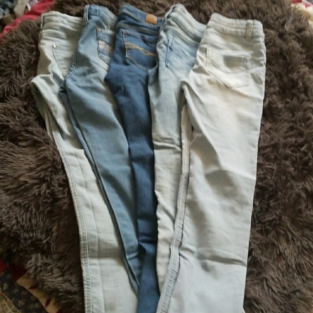 Mixed brands of size 10 skinny jeans